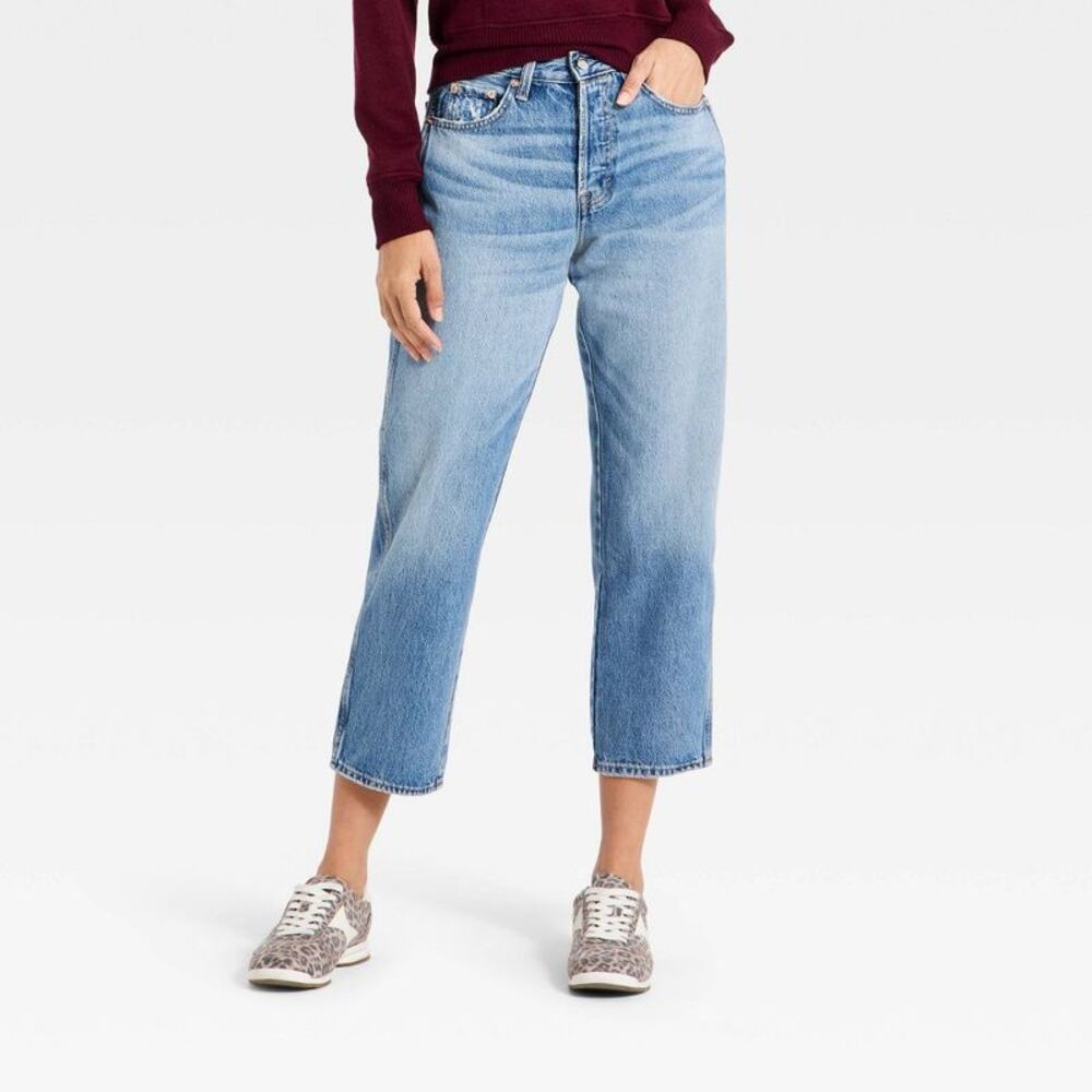 Universal Thread Light Blue Wide Leg Cropped Jeans